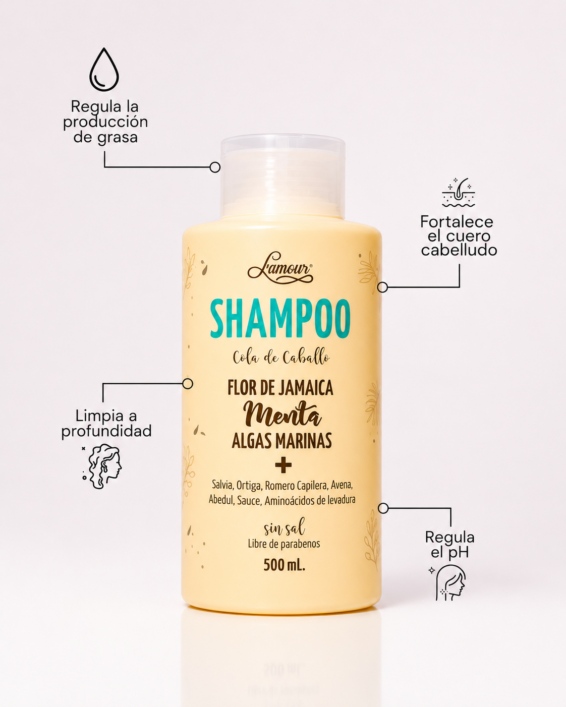 Shampoo Cola De Caballo Lamour - Imagen 2