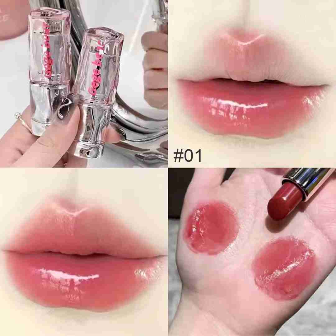 Lip gloss diseño transparente corrugado gege bear - Imagen 2