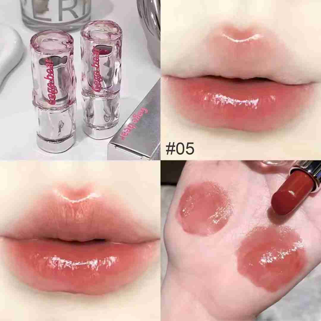Lip gloss diseño transparente corrugado gege bear - Imagen 5