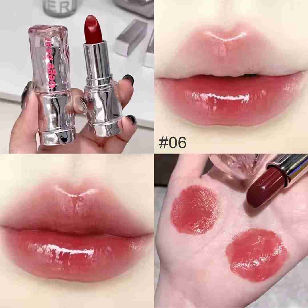Lip gloss diseño transparente corrugado gege bear - Imagen 6