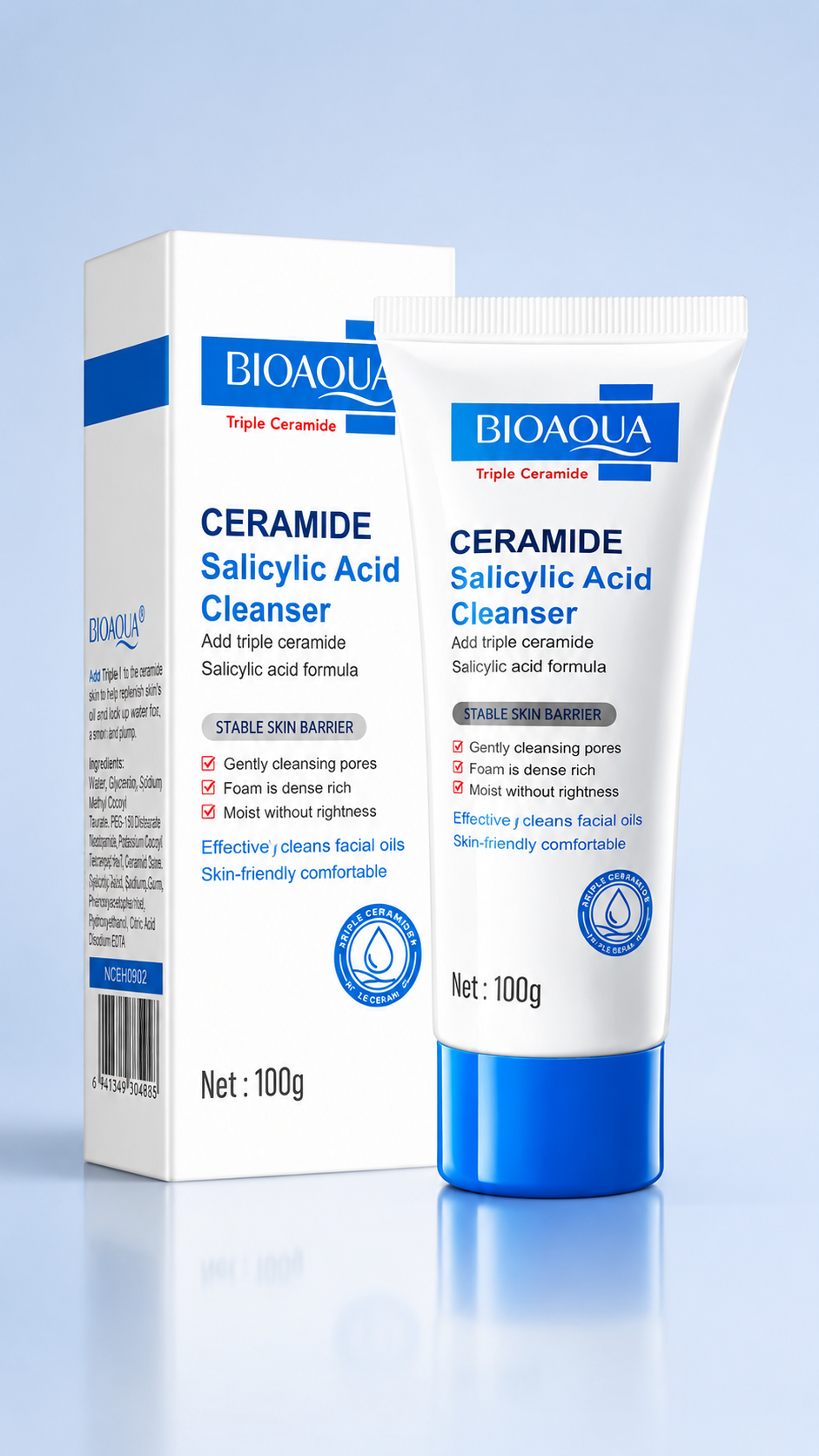 Jabon liquido ceramida con acido salicilico Bioaqua - Imagen 5