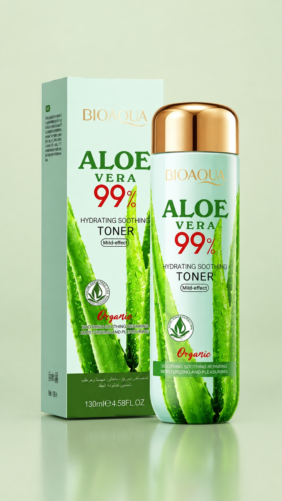 Tónico Facial Orgánico Reparador de Aloe Vera 99 % - Imagen 4