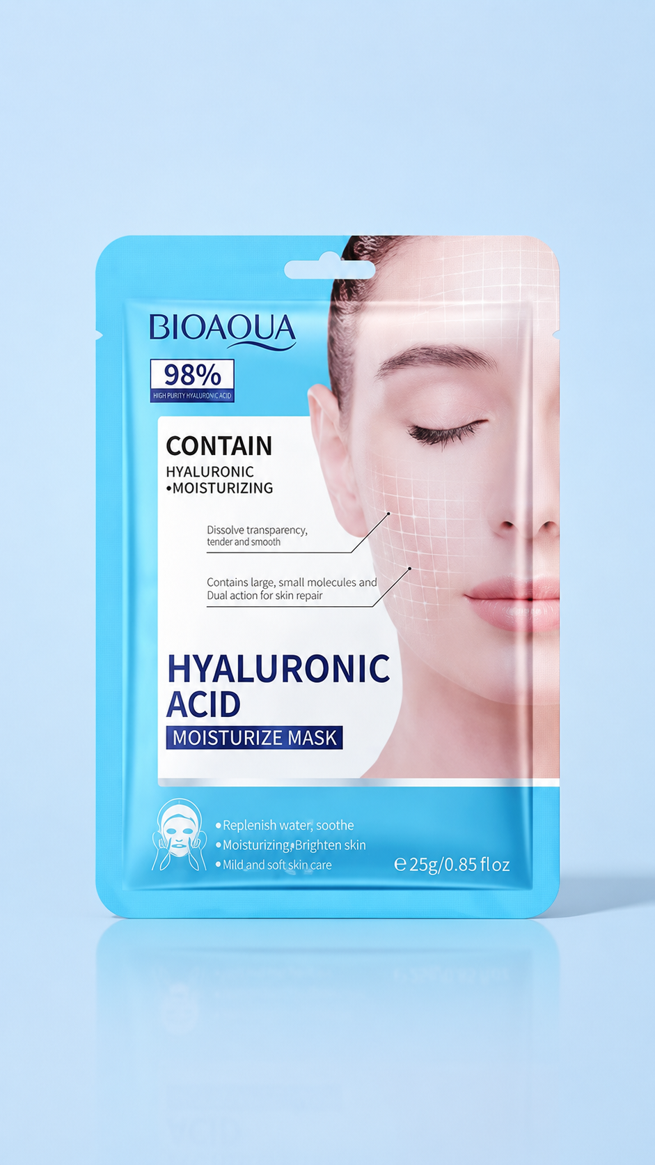 Mascarilla Contain Ácido Hialurónico 98% Bioaqua - Imagen 2