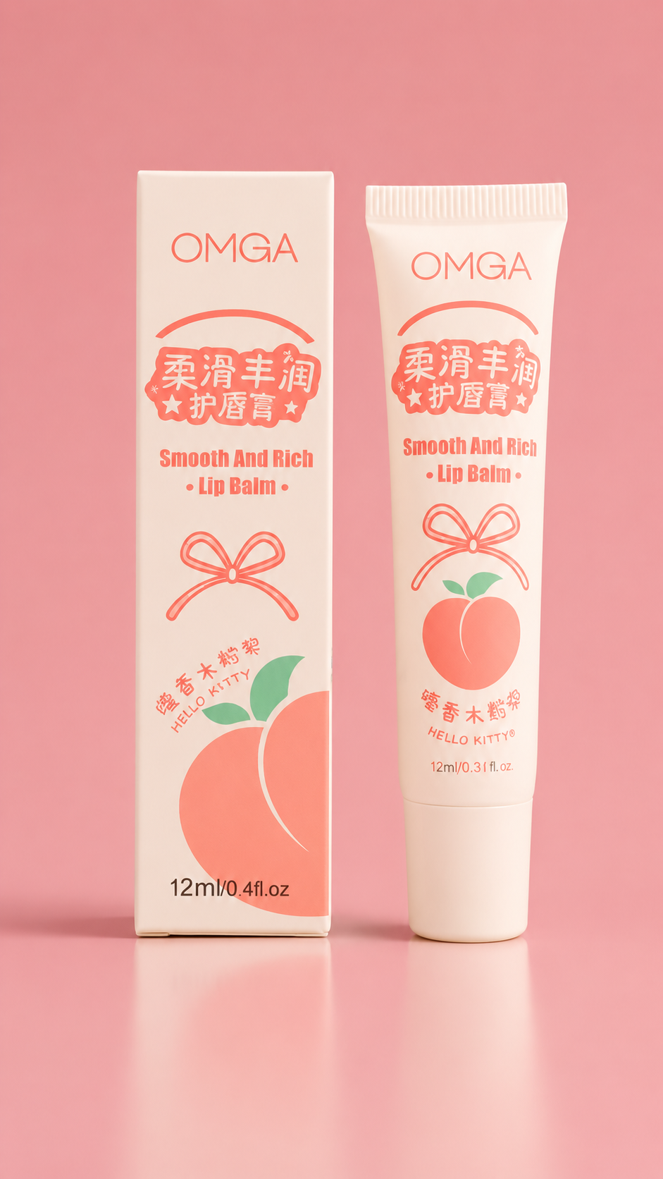 Lip balm hidratante durazno OMGA - Imagen 3