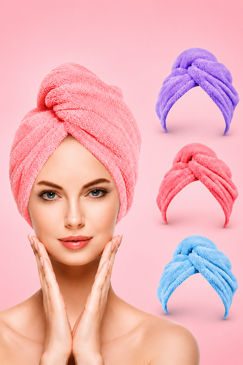Toalla Gorro para el Cabello - Imagen 3