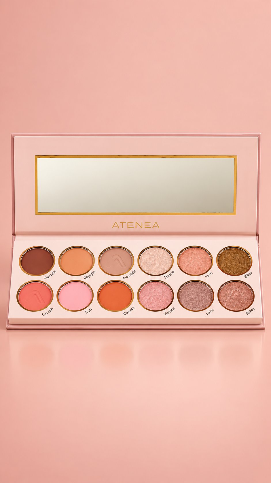 Paleta de sombras rose 12 tonos sublime atenea - Imagen 3