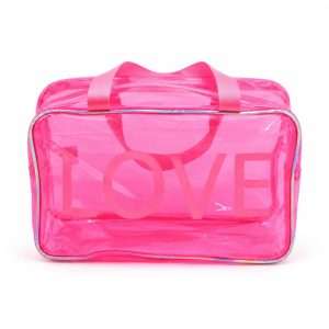 Cosmetiquera Transparente Love XL